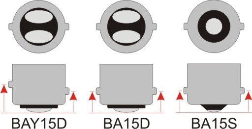 Светодиодная лампа P21/5W BAY15d 12V 8x 5050 SMD Белая