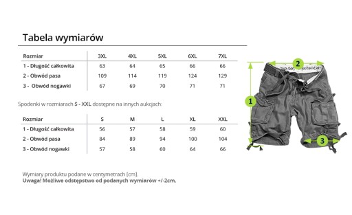 Шорты SURPLUS Big Pants US M65 DIVISION 7XL