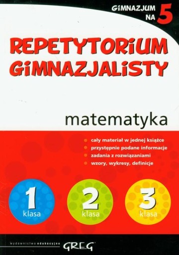 Repetytorium gimnazjalisty matematyka Lichosik