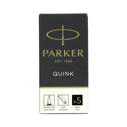 Naboje wkłady atramentowe czarne (5) Parker