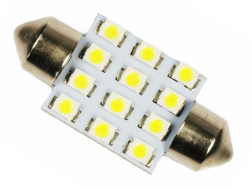 Żarówka C5W C10W 12 LED SMD 5050 RURKA 36 mm