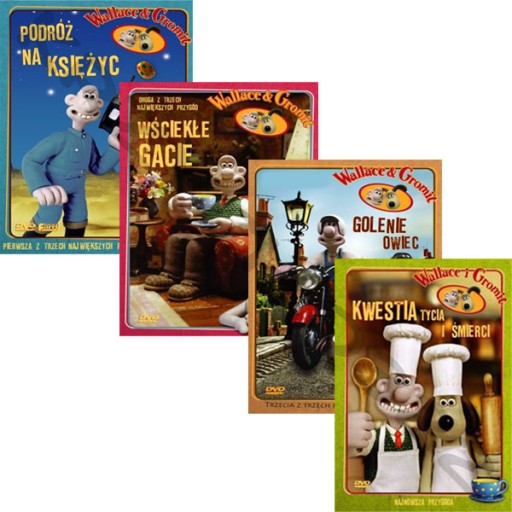 Wallace i Gromit - ZESTAW 4 FILMÓW [ 4 DVD ]