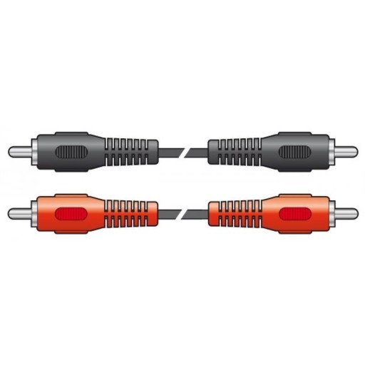 Przewód KABEL 5m 2x RCA - 2x RCA 4x CINCH