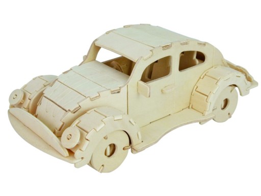 PUZZLE DREWNIANE 3D SAMOCHÓD VW BEETLE