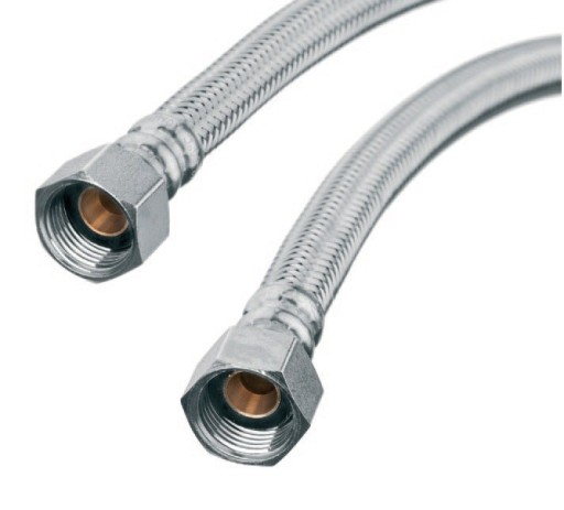 Wąż wężyk do wody 3/8 * 3/8 oplot stal GOSHE 30 cm