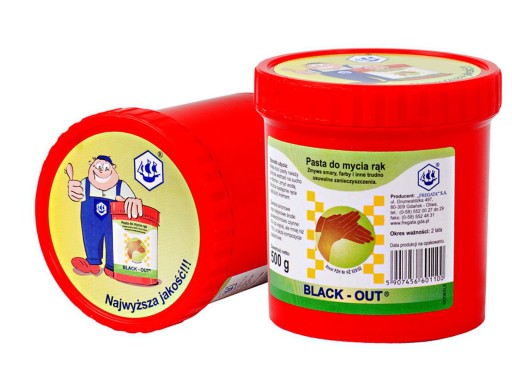 BLACK OUT PASTA BHP DO MYCIA RĄK 500g