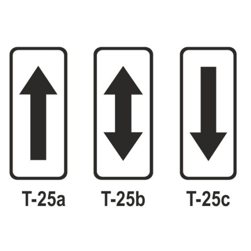 Drogowa Tabliczka T25 tabliczka wskazująca (mini)