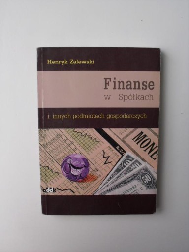 FINANSE W SPÓŁKACH PODMIOTACH GOSPODARCZYCH/BIZNES