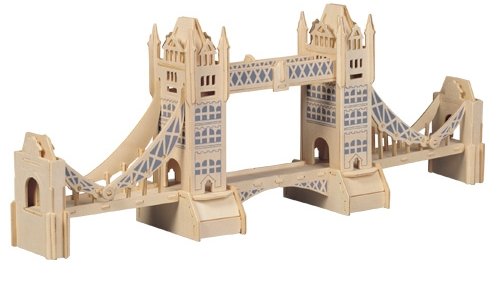 PUZZLE DREWNIANE 3D PRZESTRZENNE MOST TOWER BRIDGE