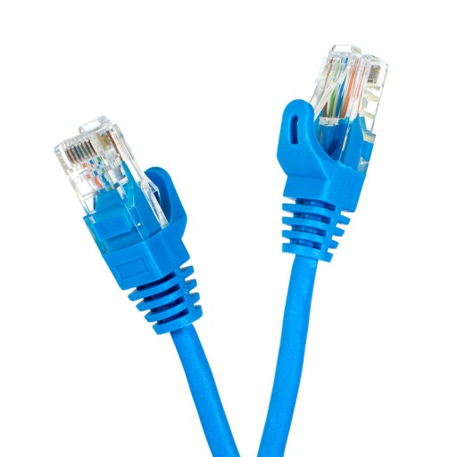 Kabel sieciowy PatchCord Cat 5e RJ45 1mb niebieski