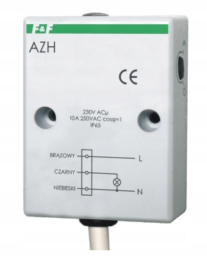 F&F AUTOMAT ZMIERZCHOWY AZH 230V AC 10A IP65