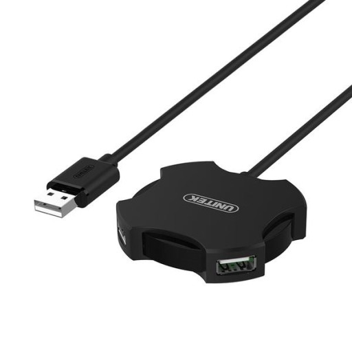 Rozdzielacz HUB USB Unitek Y-2178 czarny 4 portowy