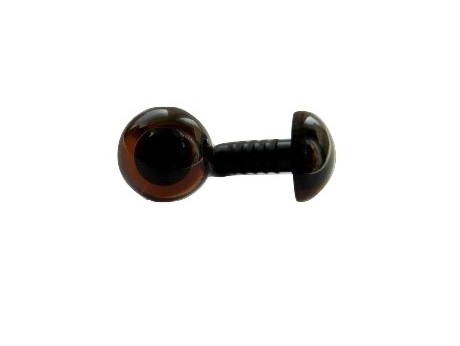 Safety eyes bezpieczne oczy zaciskowe do maskotek 12mm brązowe