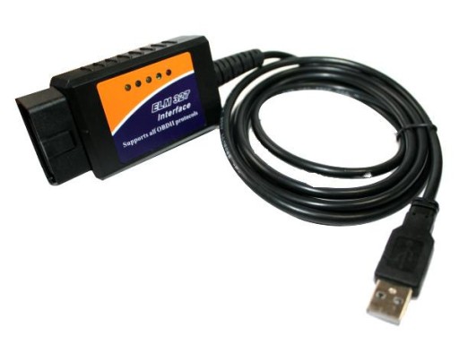 KABEL INTERFEJS ELM 327 OBD2 + PROGRAM + CAN USB