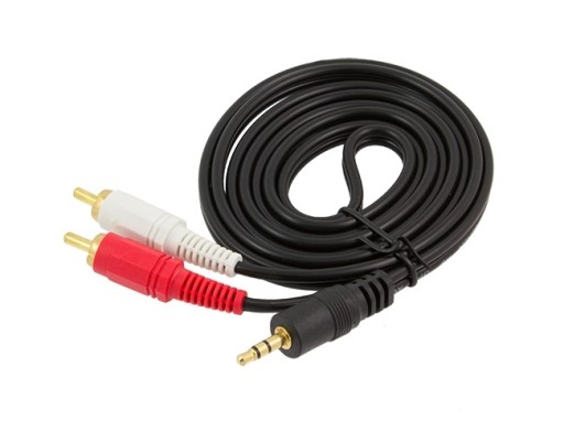 KABEL MINI JACK 3,5mm 2x RCA CHINCH 1,5m dł STEREO