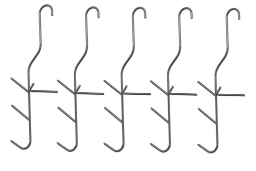 POTRÓJNE HAKI 5szt DO WĘDZENIA RYB WĘDZARNI 311302