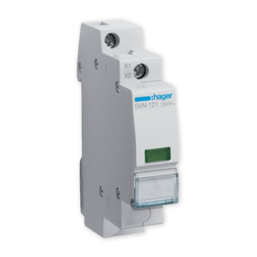 HAGER LAMPKA MODUŁOWA LED ZIELONA 230V SVN121
