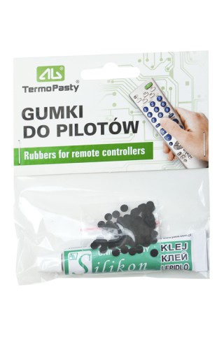 Gumki do pilotów 100szt + klej silikonowy