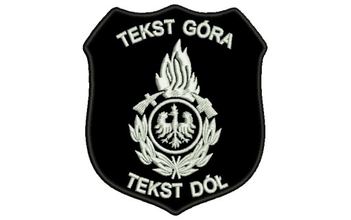 Naszywka OSP,ZOSP z rzepem NAZWA WŁASNEJ JEDNOSTKI