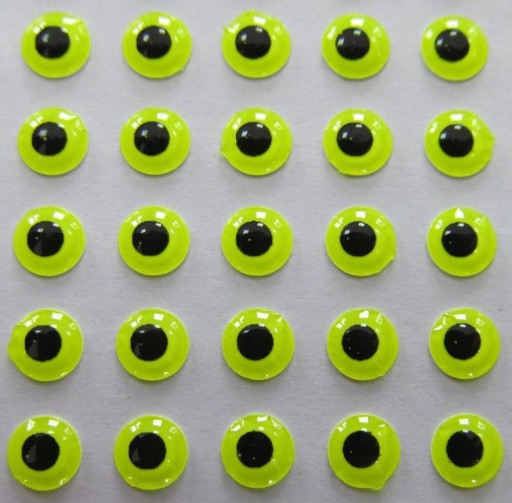 OCZY 3D LIME (FLUO) 3 mm 100 sztuk