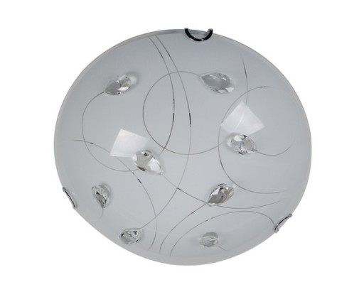 Lampa Sufitowa Plafon Szklany 2xE27