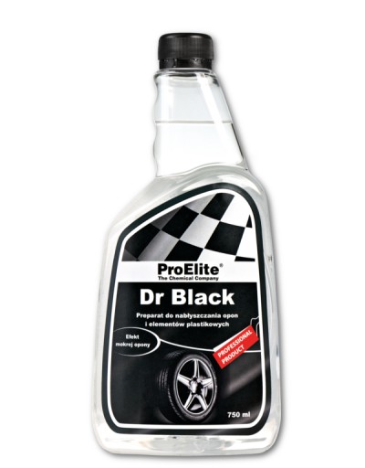 PROELITE DR BLACK CZERNIDŁO PLASTIK GUMA - 750 ML