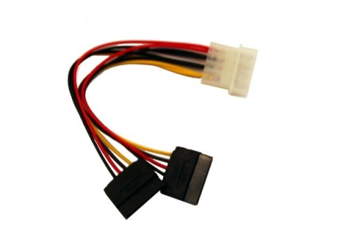 Kabel rozdzielacz zasilający HDD MOLEX - 2x SATA