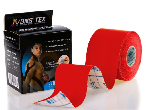 3NS TAPE Kinesiology taping kinesio czerwony