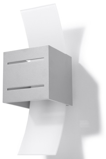 LAMPA na ścianę KINKIET ŚCIENNY SL 202 SZARY