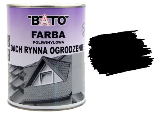 FARBA POLIWINYLOWA NA OCYNK ALUMINIUM DACH CZARNA