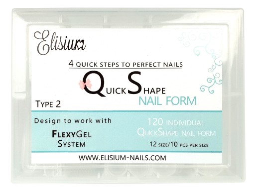 Elisium Quick Shape formy do paznokci typ 2 120szt