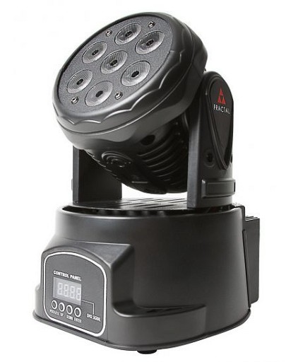 FRACTAL MINI LED MOVING HEAD 7X10W GŁOWA RUCHOMA