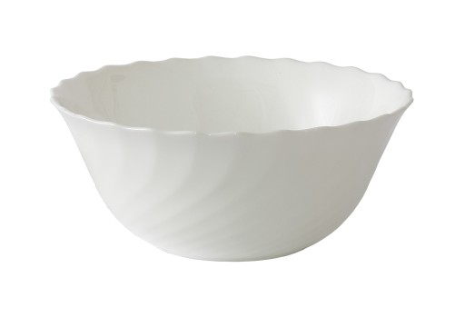 Salaterka szklana biała 18 cm miska Trianon 10167