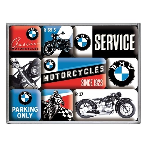 Magnesy zestaw Prezent dla motocyklisty BMW logo