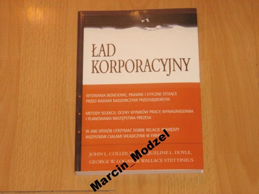 ład korporacyjny - john l. colley, jr Liber NOWA