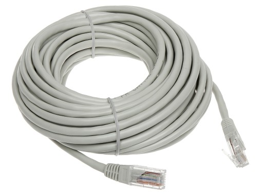 PATCHCORD RJ45/10-GREY UTP kat.5e SZARY 10m