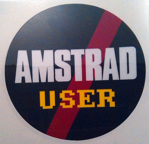 NOWE! Sticker naklejka Amstrad User 80mm!