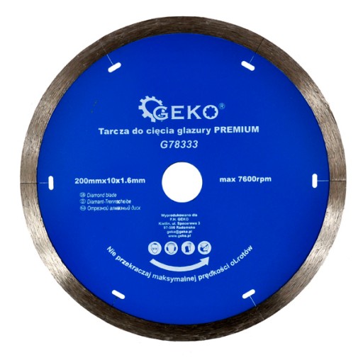 Tarcza diamentowa do terakoty glazury gresu 200mm