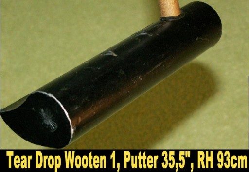 kij golfowy do golfa PUTTER TEARDROP WOOTEN 1 (RH)