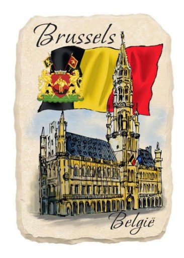 Magnes na lodówkę kamień BRUKSELA BRUSSELS 376A
