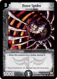 *DM-01 DUEL MASTERS - BONE SPIDER - !!!