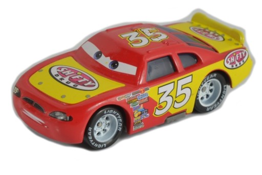 MATTEL CARS AUTA KEVIN RACINGTIRE NO.35 SHIFTY DRUG 1:55 z PL