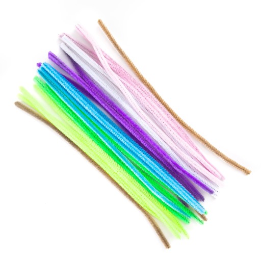 Druciki kreatywne dpCraft 30cm 25szt mix pastel