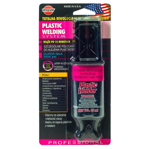 PLASTIC WELDING Klej do plastiku produkt USA wysoka jakość VersaChem 646