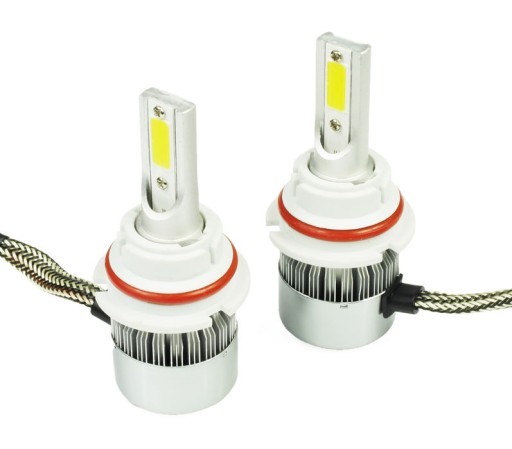 Zestaw LED COB HB5 9007 72W 7600 lm żarówki D/N