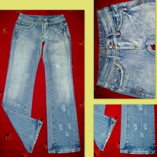 SZARPANE spodnie JEANS f-my DIWA roz. 36/38