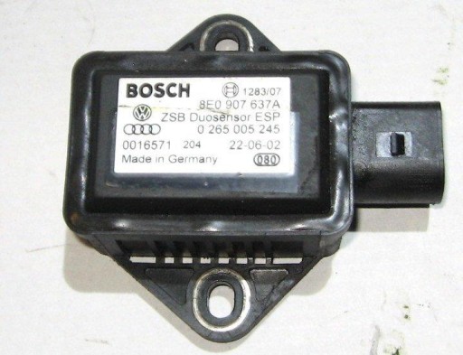 AUDI CZUJNIK SENSOR MODUŁ ESP 8E0907637A