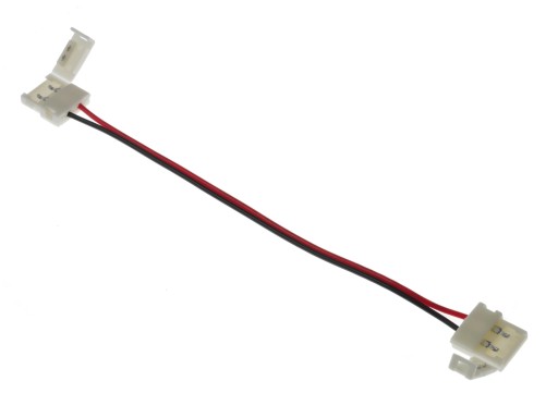 Złączka LED 2pin MONO 3528 8mm ŁĄCZNIK 2x klik