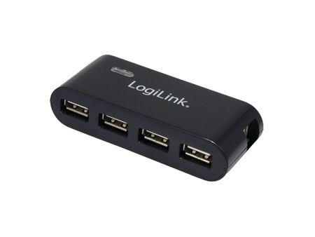 Hub USB2 x4 aktywny LogiLink UA0085 czarny