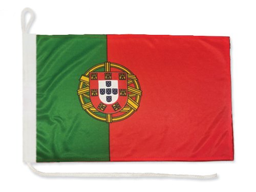 Flaga Portugalia na jacht 30x40 cm Bandera jachtowa żeglarska Portugalii